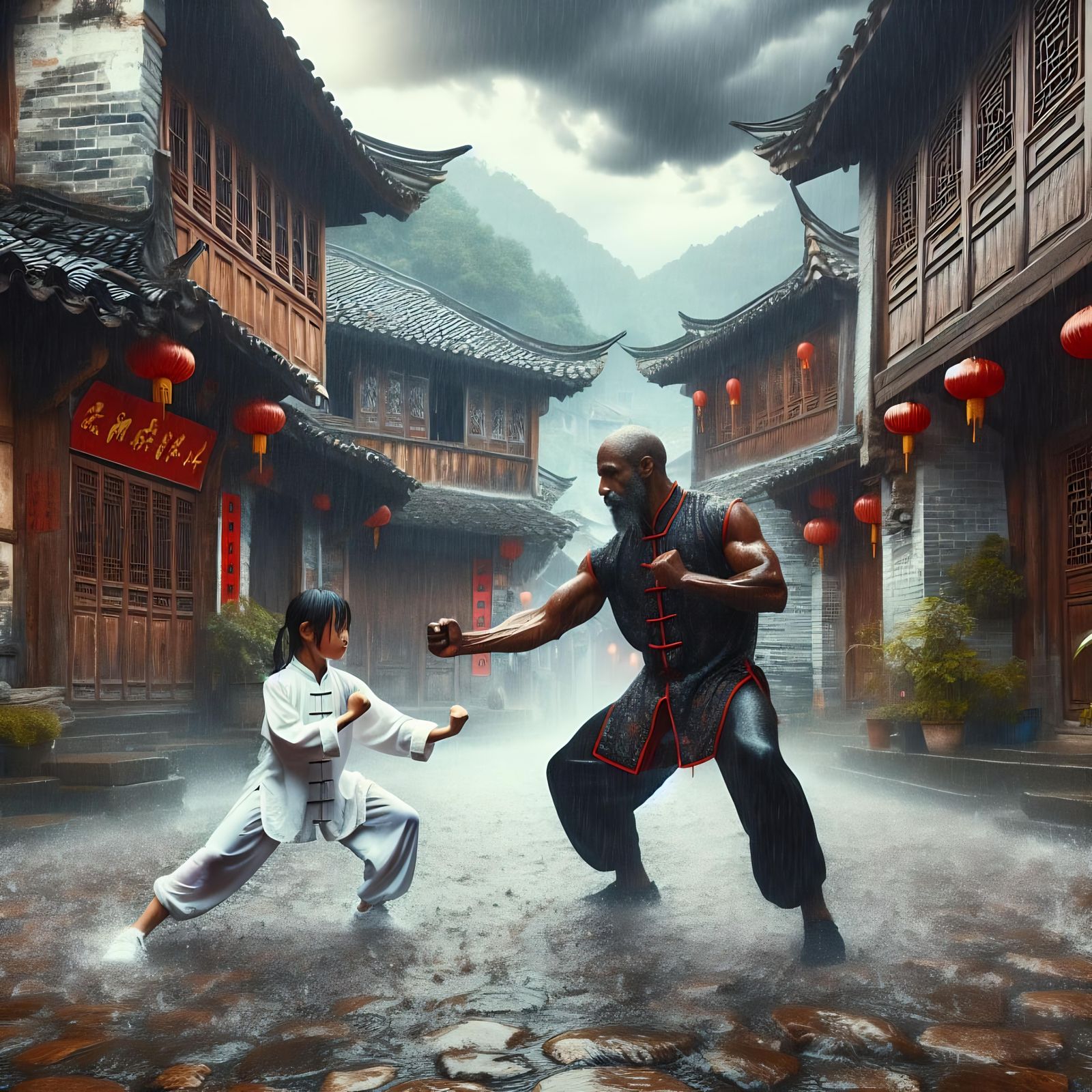 Master and Cute Apprentice; Kung-Fu!