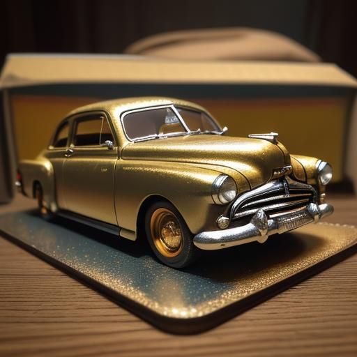 Garfield '51 Mercury Coupe Diecast Diorama