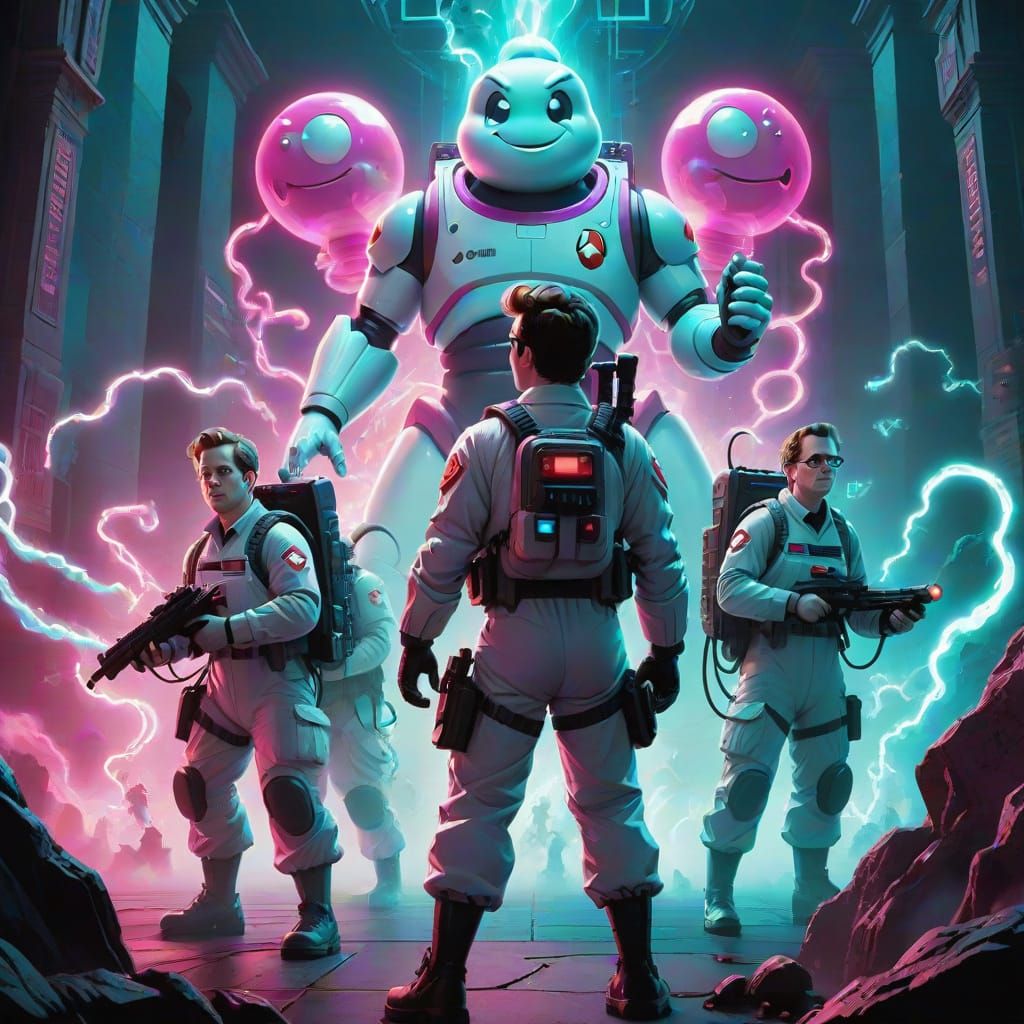 Ghostbusters Gumball Monster Cinematic Art