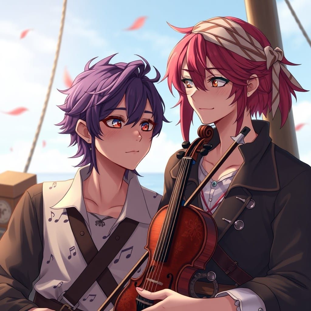 Pirate AU First Date: Anime-Style 3D Art