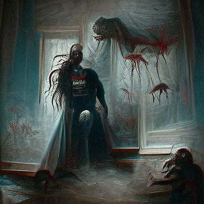 Sinister Horror Scene in the Style of Doré