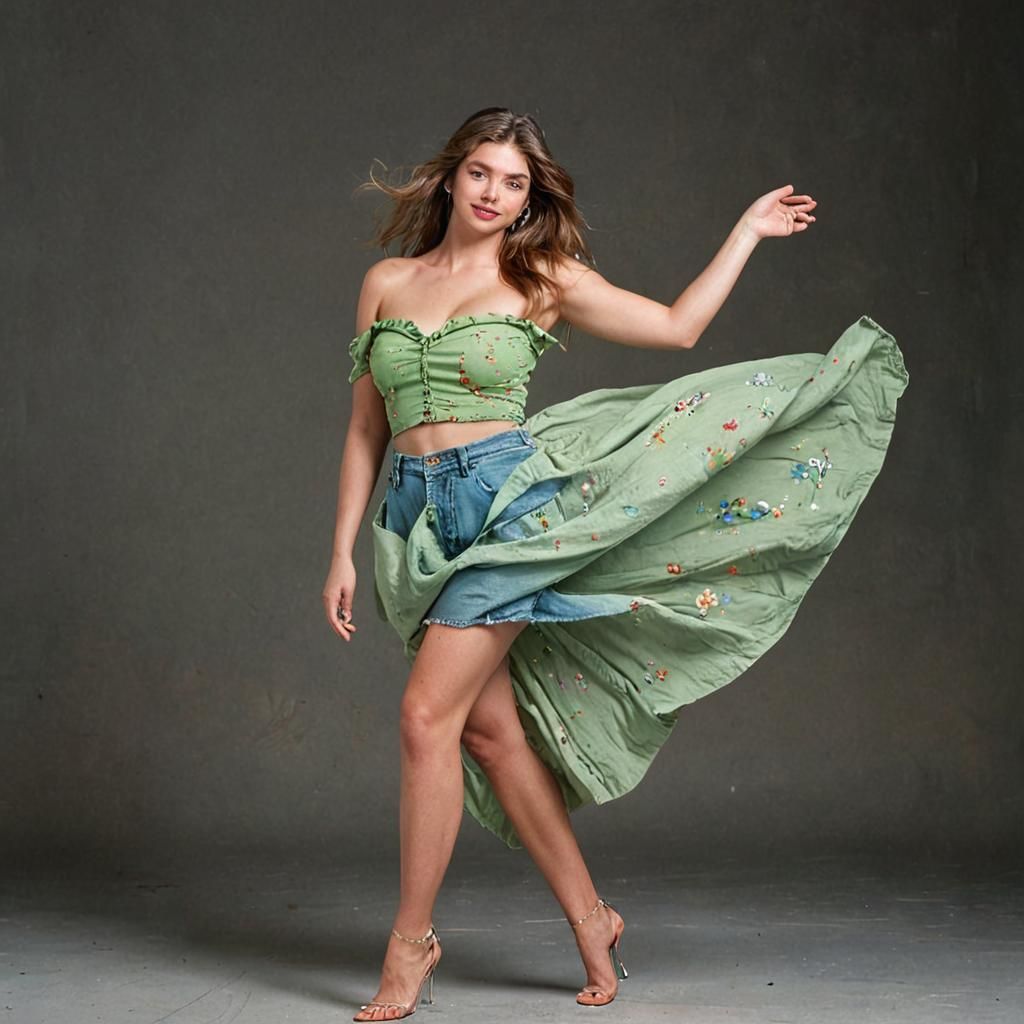 beautiful Italian female  model, Full plump lips, ocean-blue eyes, Soft smile,