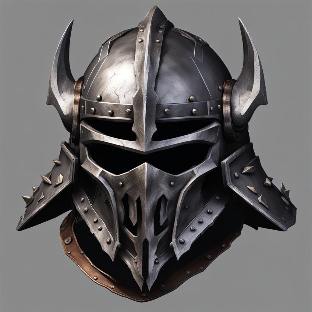 Fearsome Goblin Slayer Warrior with Evil Helmet