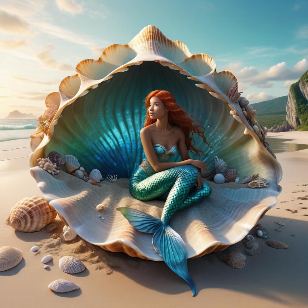 Mermaid In A Shell