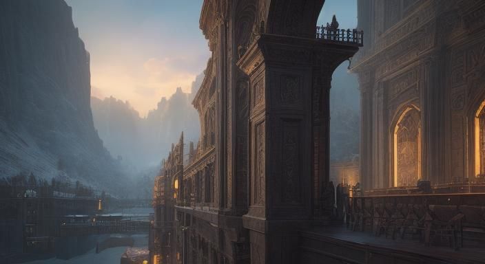 Detailed Fantasy Environment Concept Art in 8K