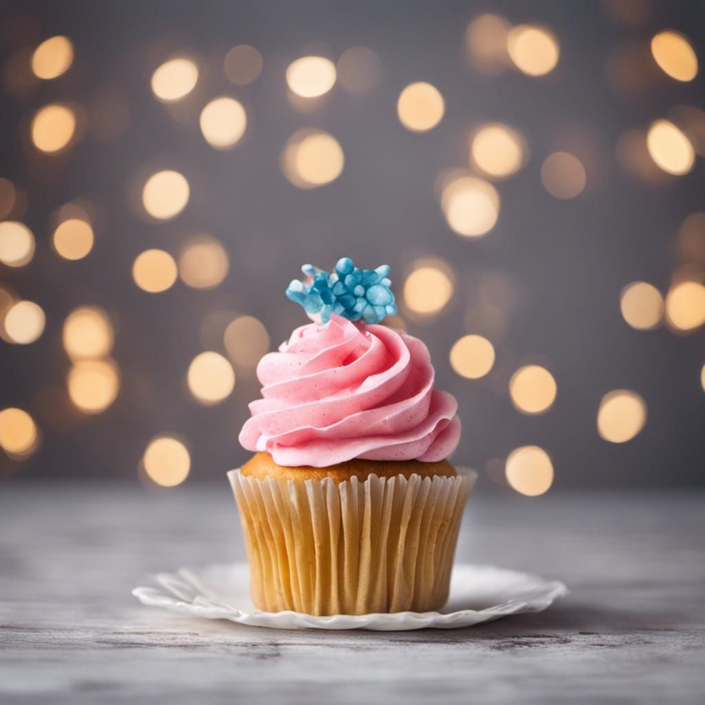 Delicious Cupcake in Professional Photography Style