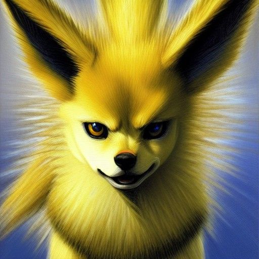 Jolteon in Oil Painting Style