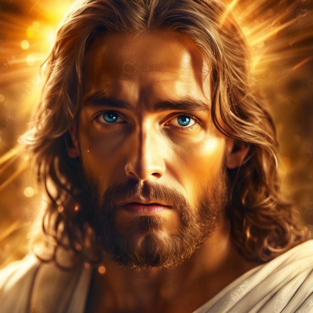 Jesus Christ in Golden Sunlight