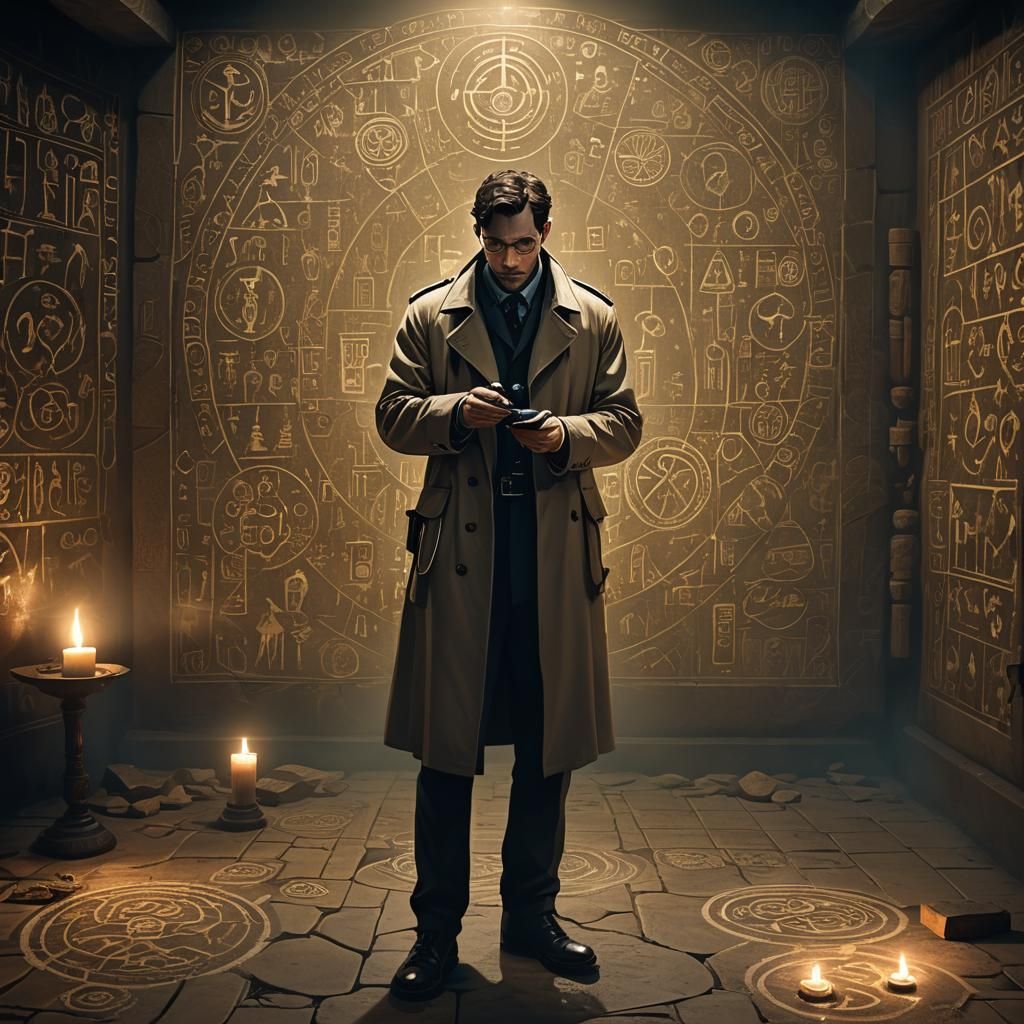 Mystical Crime Scene Investigation in Fantasy Concept Art St...