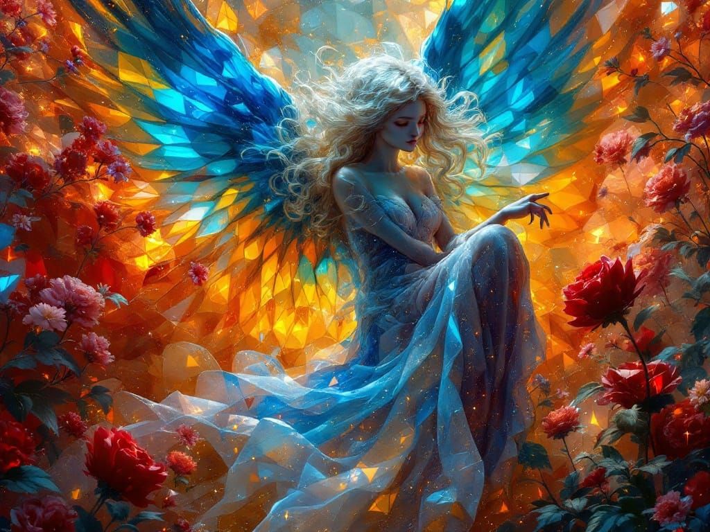 Living Gingham Angel