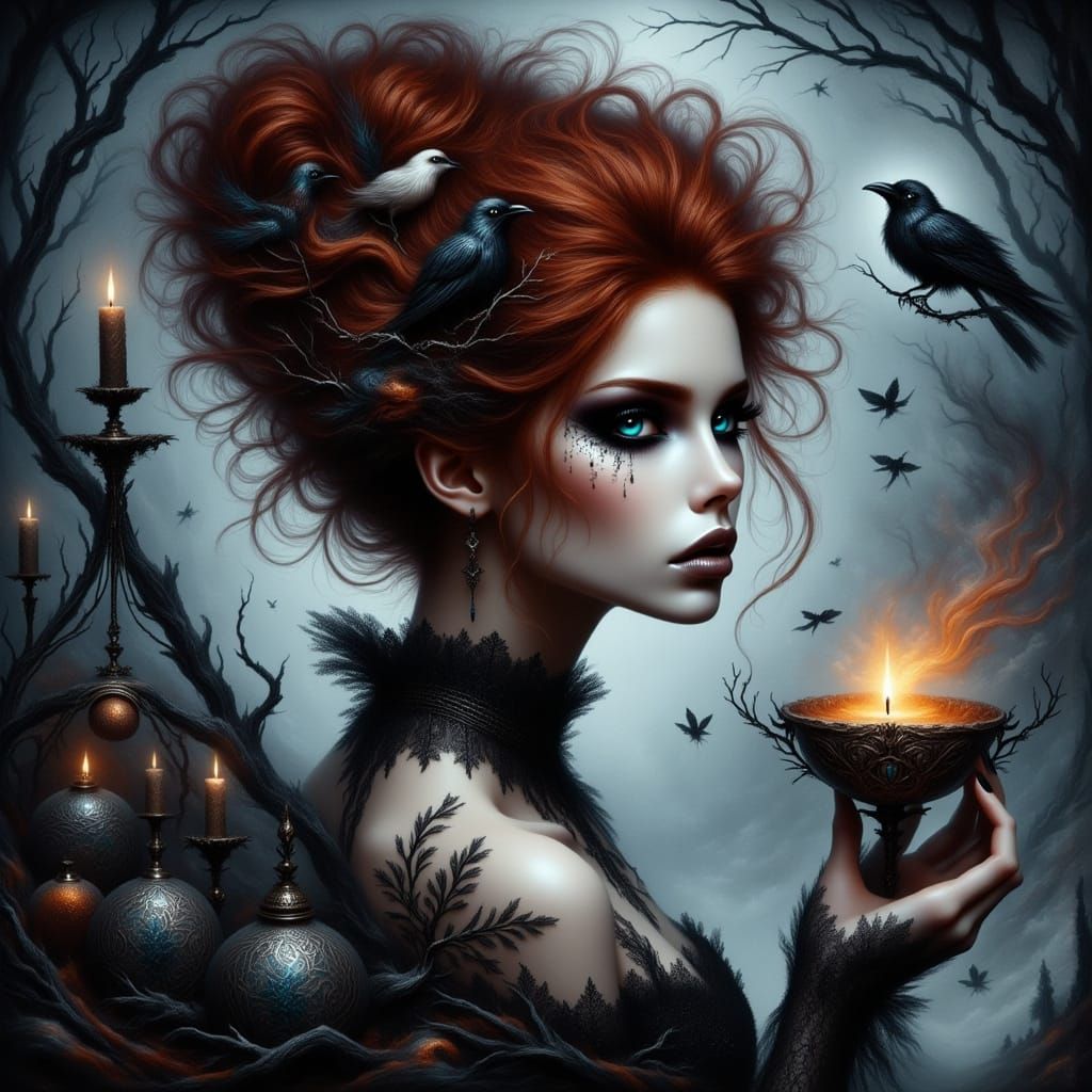 Gothic Goddess of the Whimsical Night