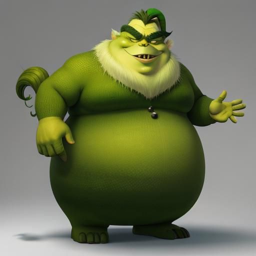 Realistic Grinch-like Character