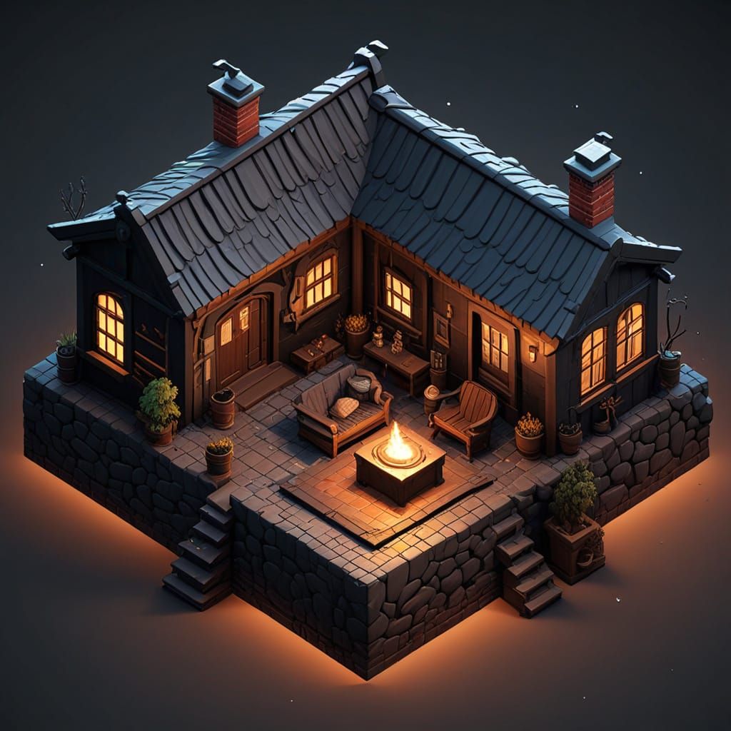 Grimdark Isometric Art