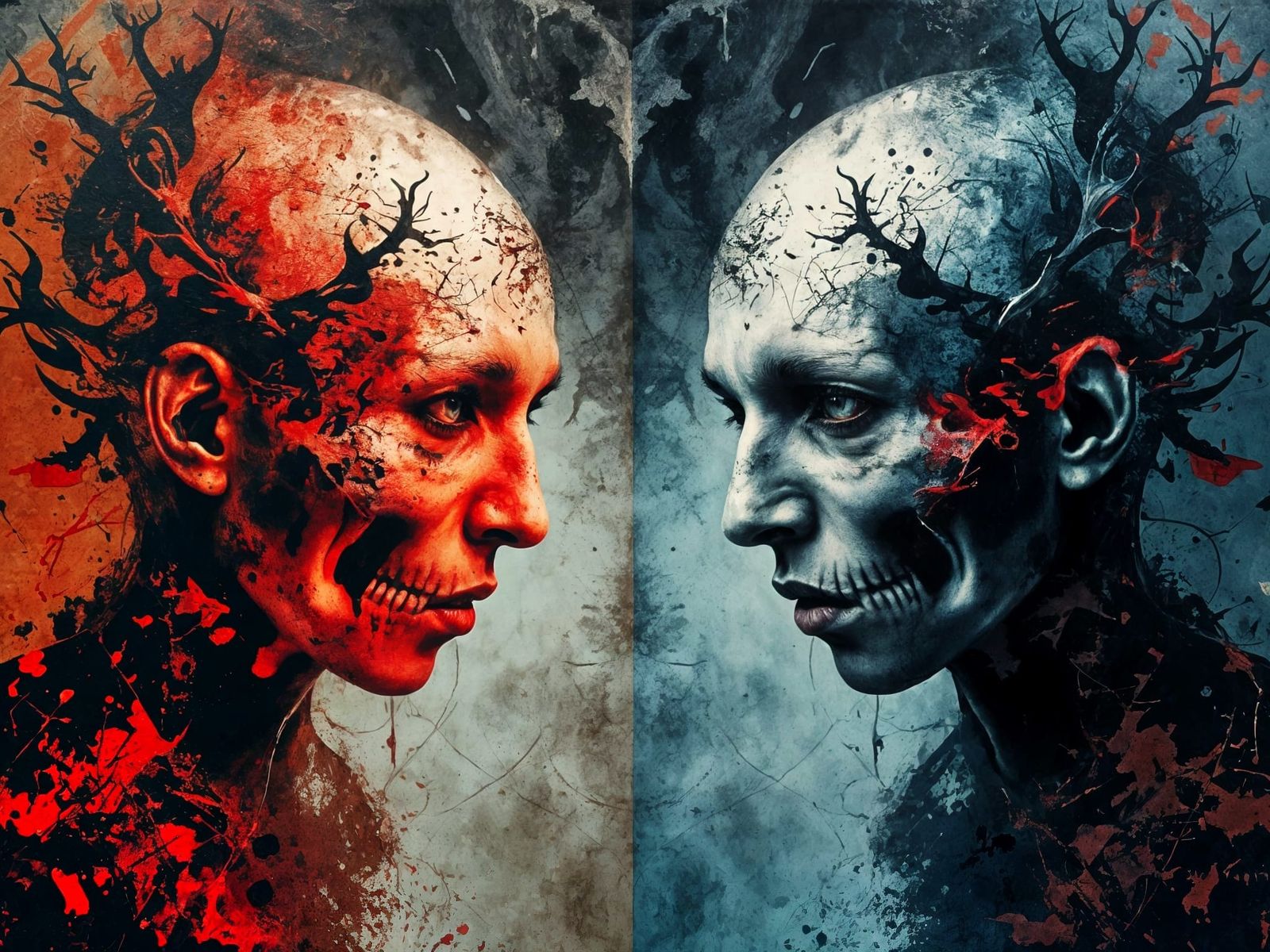 Dreams Versus Nightmares in Rorschach Double Exposure