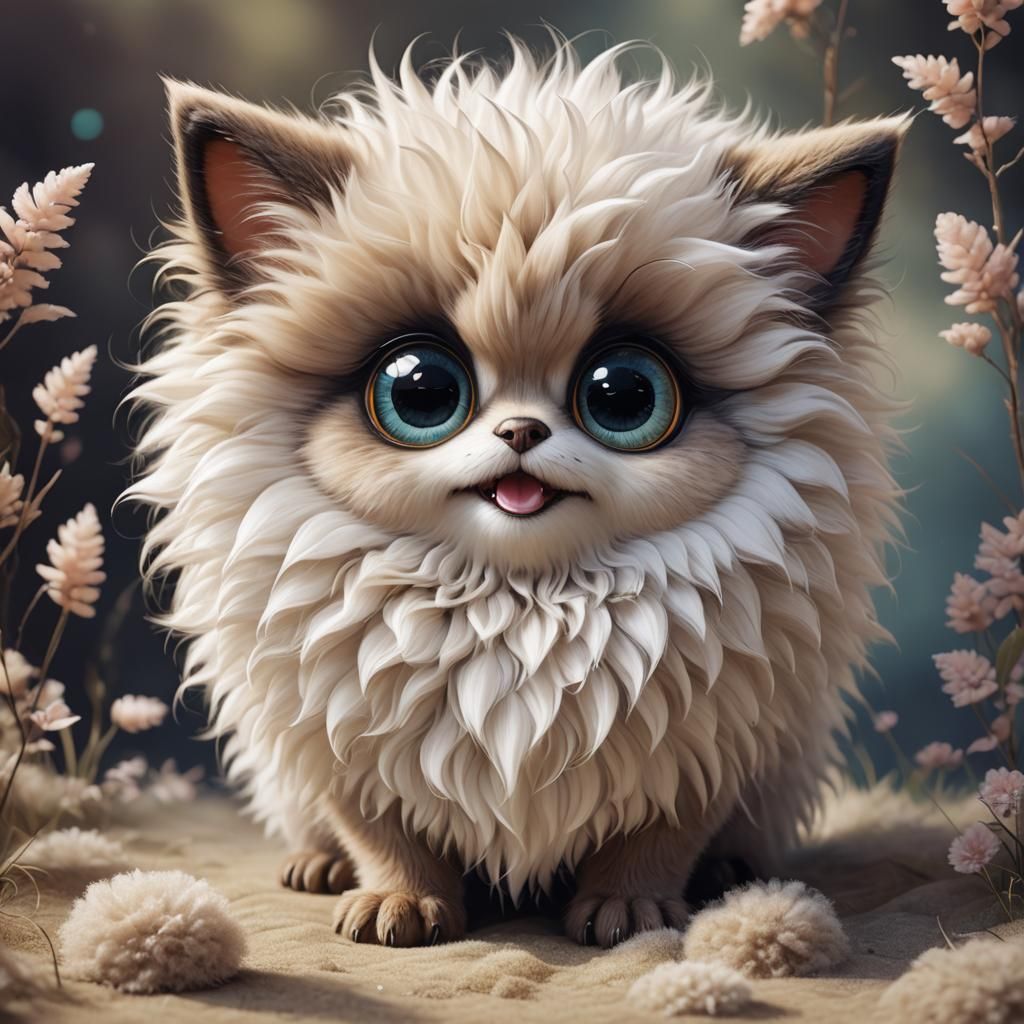 Dreamlike Fantasy Creature with Expressive Eyes