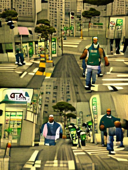 GTA San Andreas Tokyo Street Scene