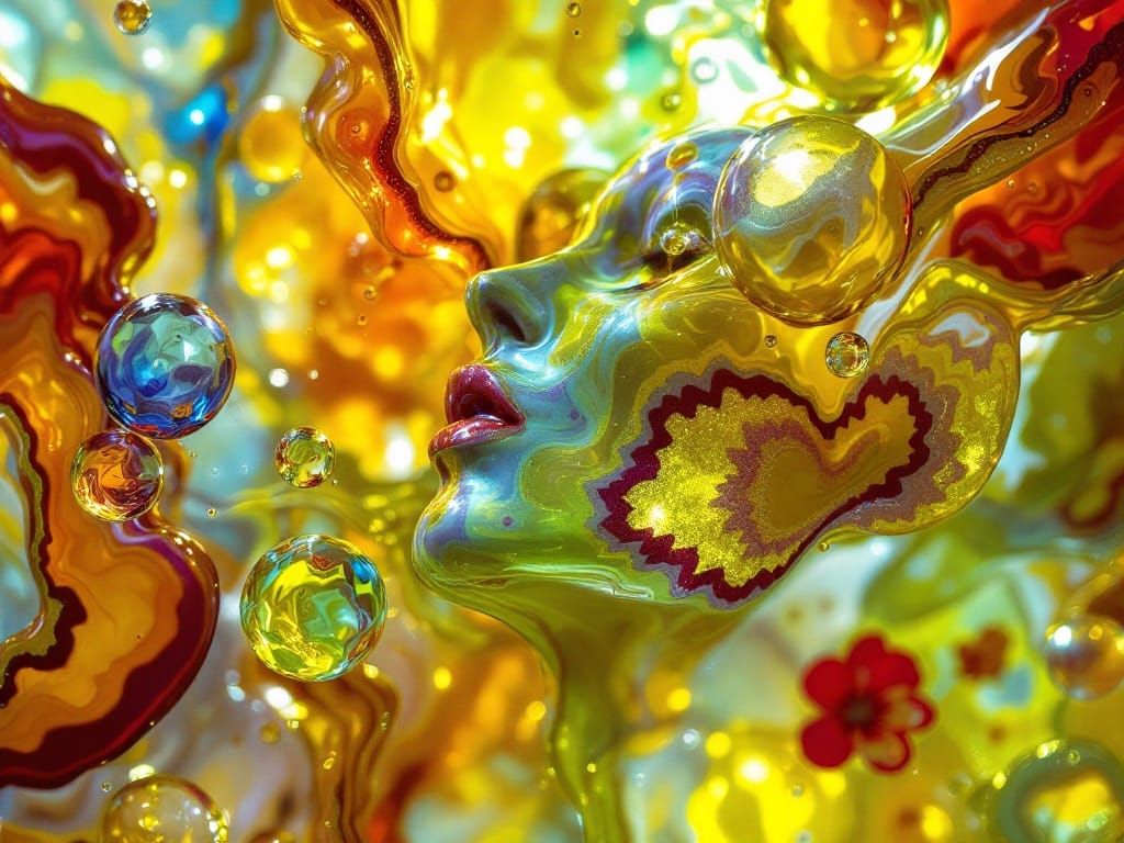 Molten Glass Globes in Pucci-Inspired Light