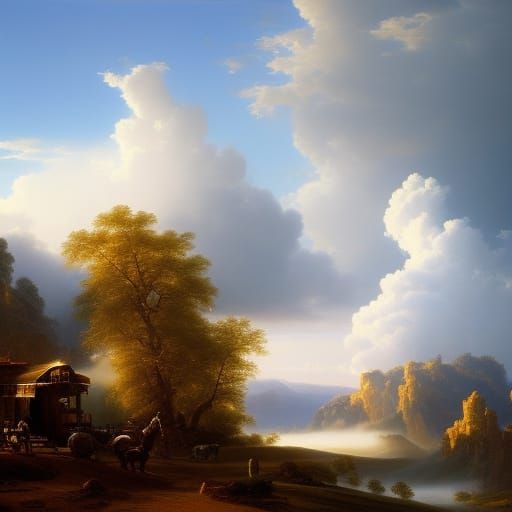 Kitten Enjoys Whipped Cream in Anime Style