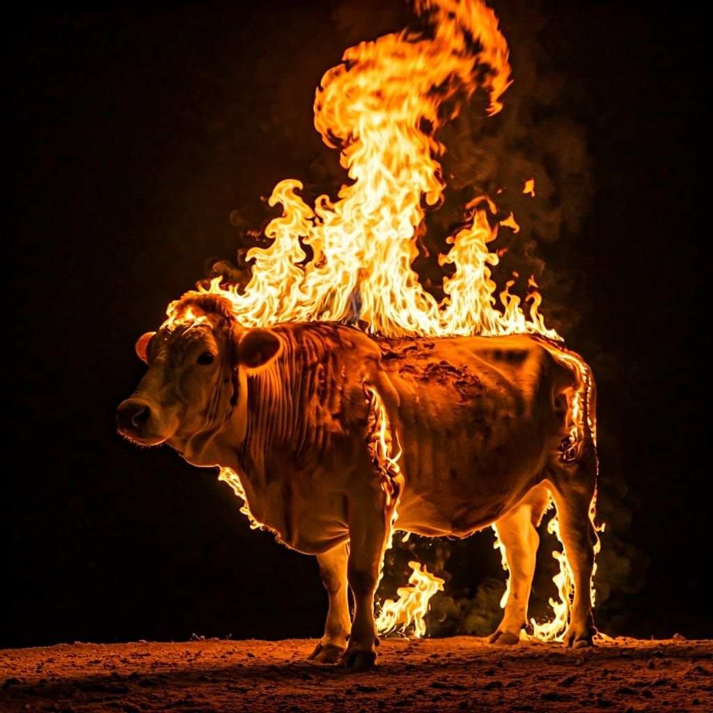 Fiery Cow