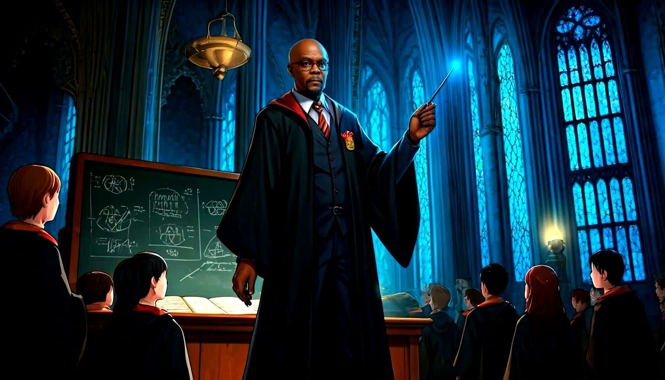 Samuel L Jackson Teaches Defense Against Dark Arts at Hogwar...