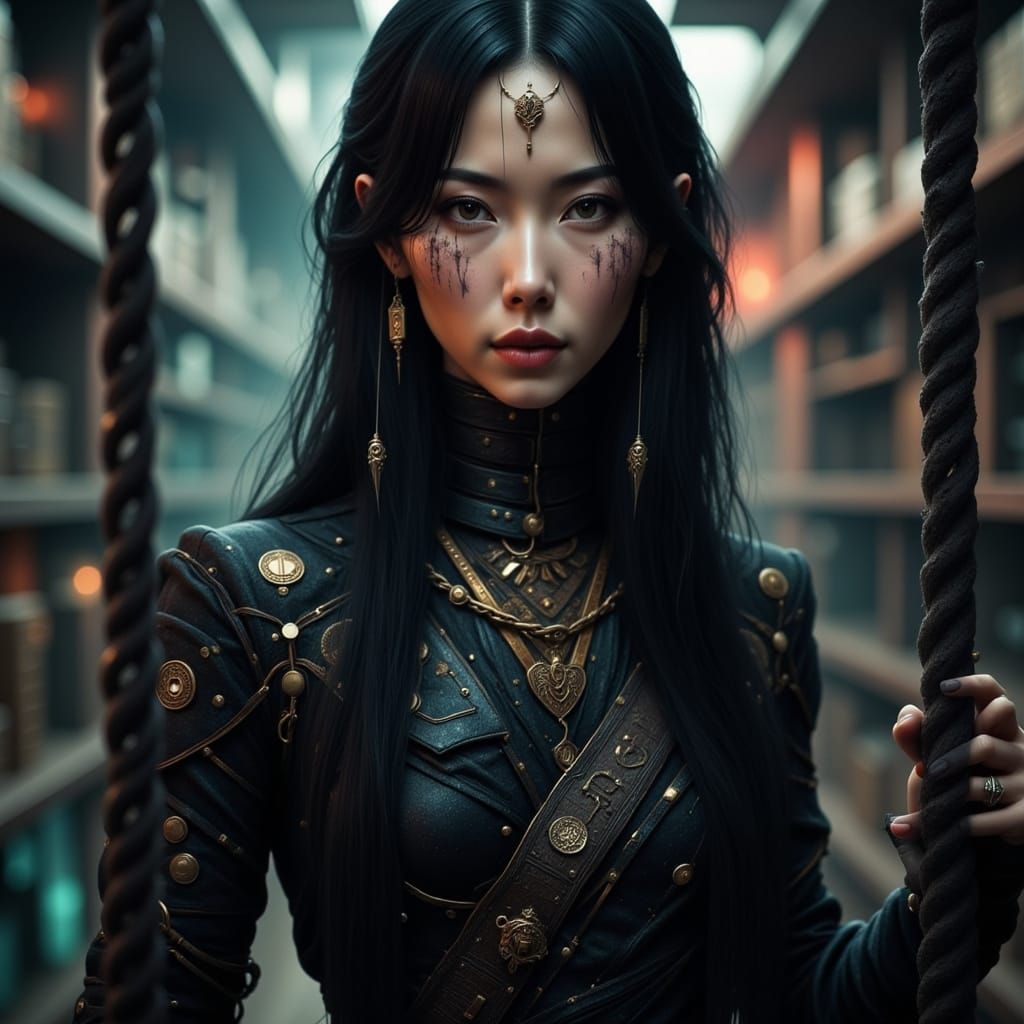 Lucy Liu as Stern Prison Governor in Deep Color Palette