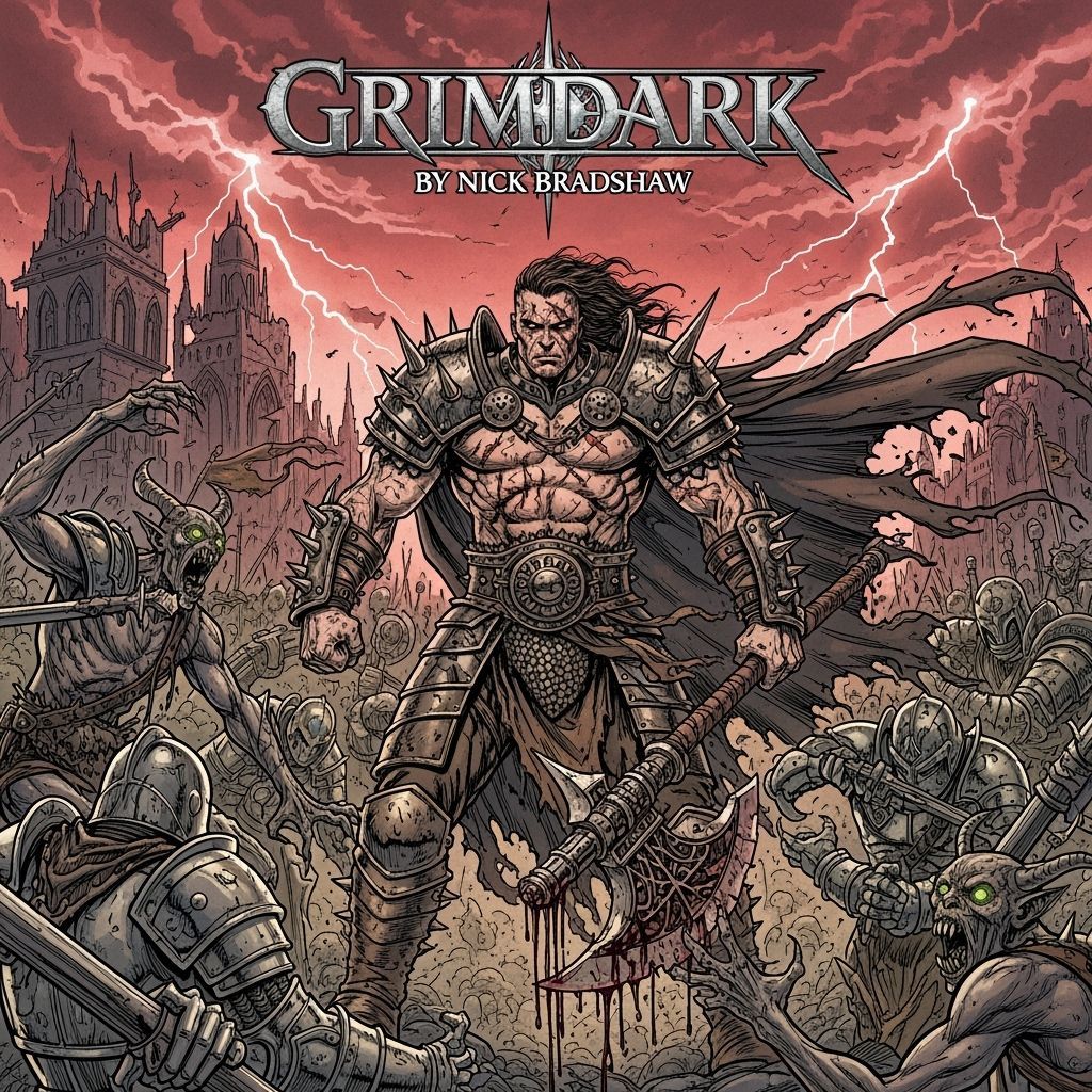 Grimdark Comic Book Illustration