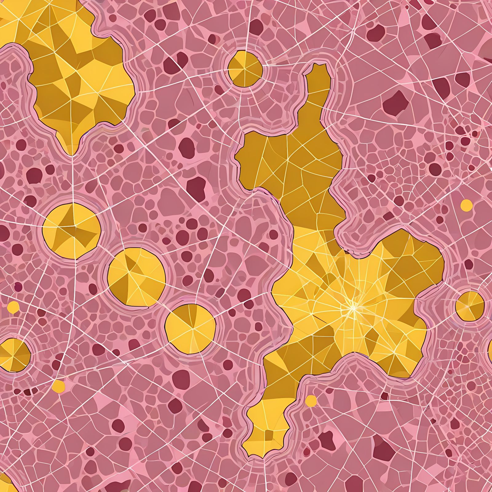 Polygonal Cartography Map in Erythrocyte Patterns