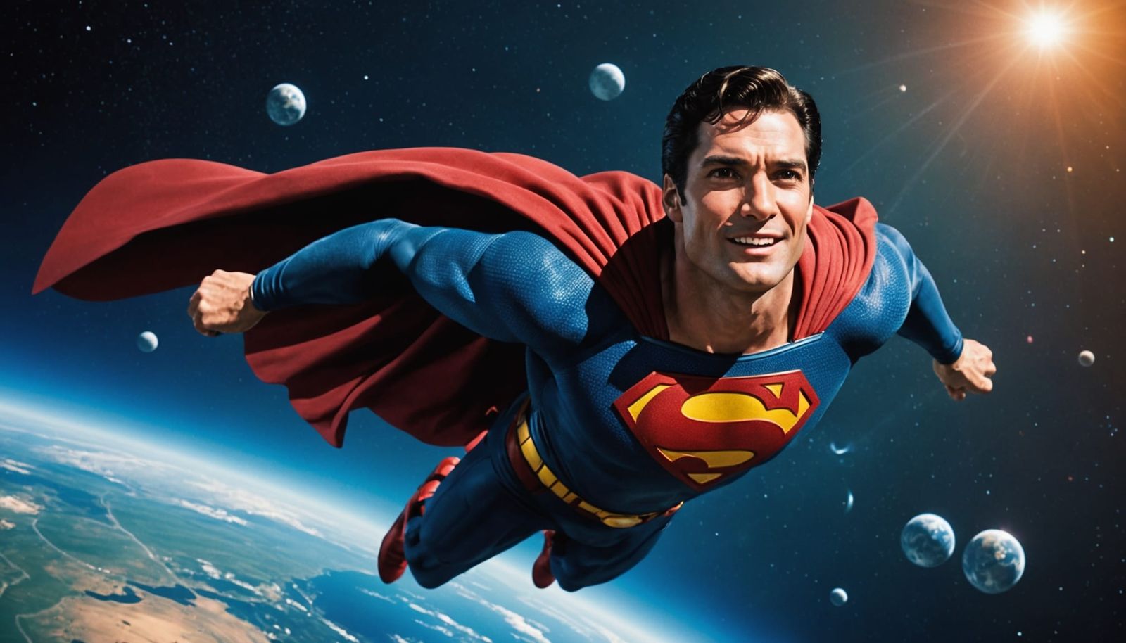 Epic Superman Cinematic Masterpiece in Vibrant Colors