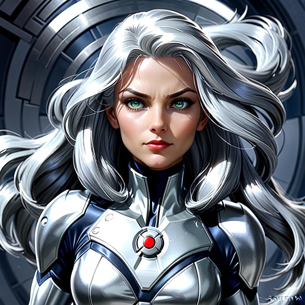Silver Sable Inspired Digital Portrait