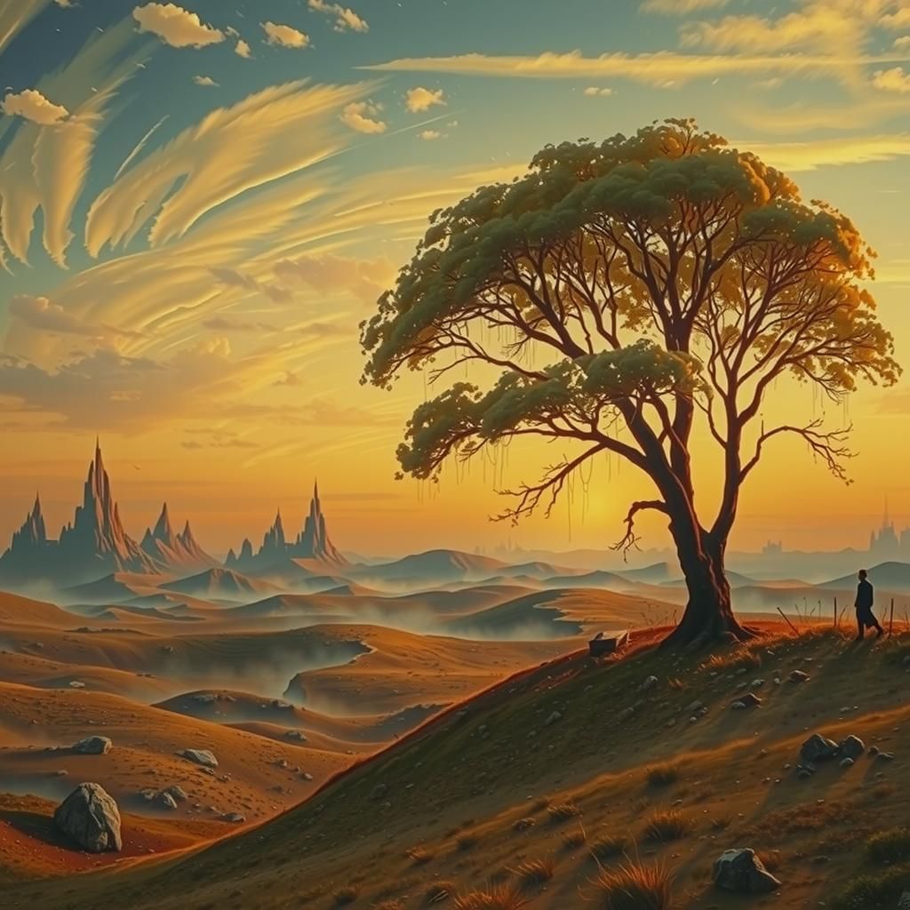 Surreal Dreamscape Inspired by Digital Matte Painting