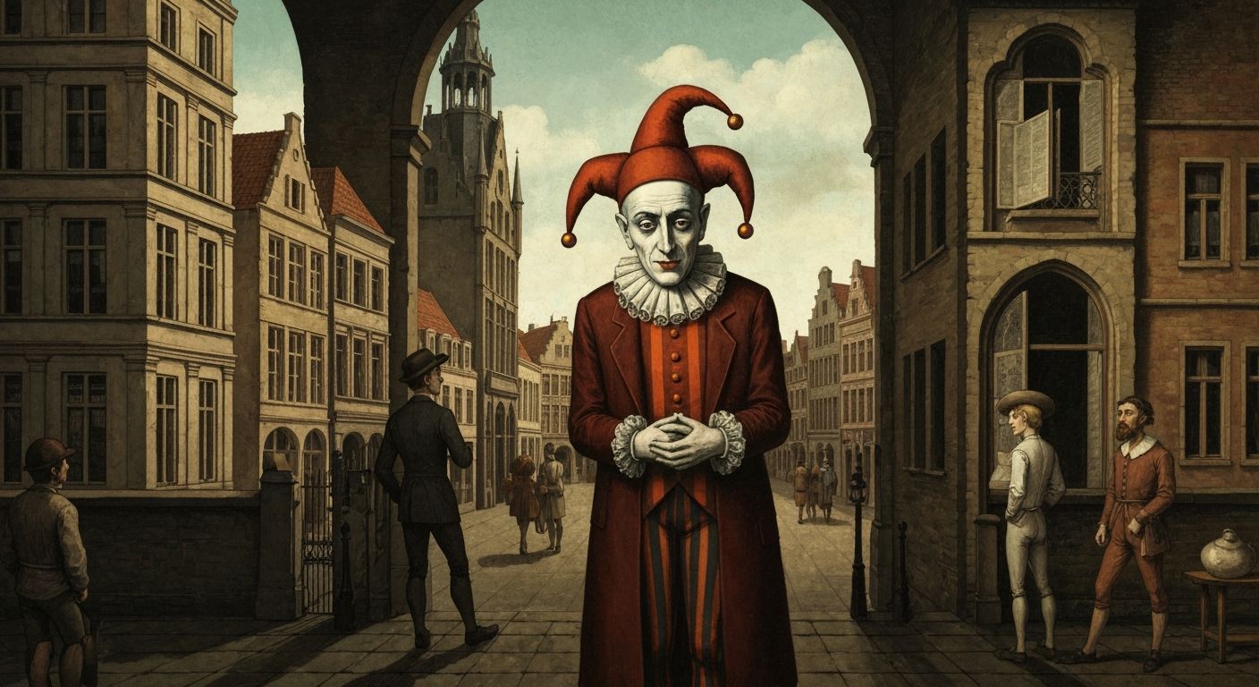 Joker and Thief in Belgian Cityscape