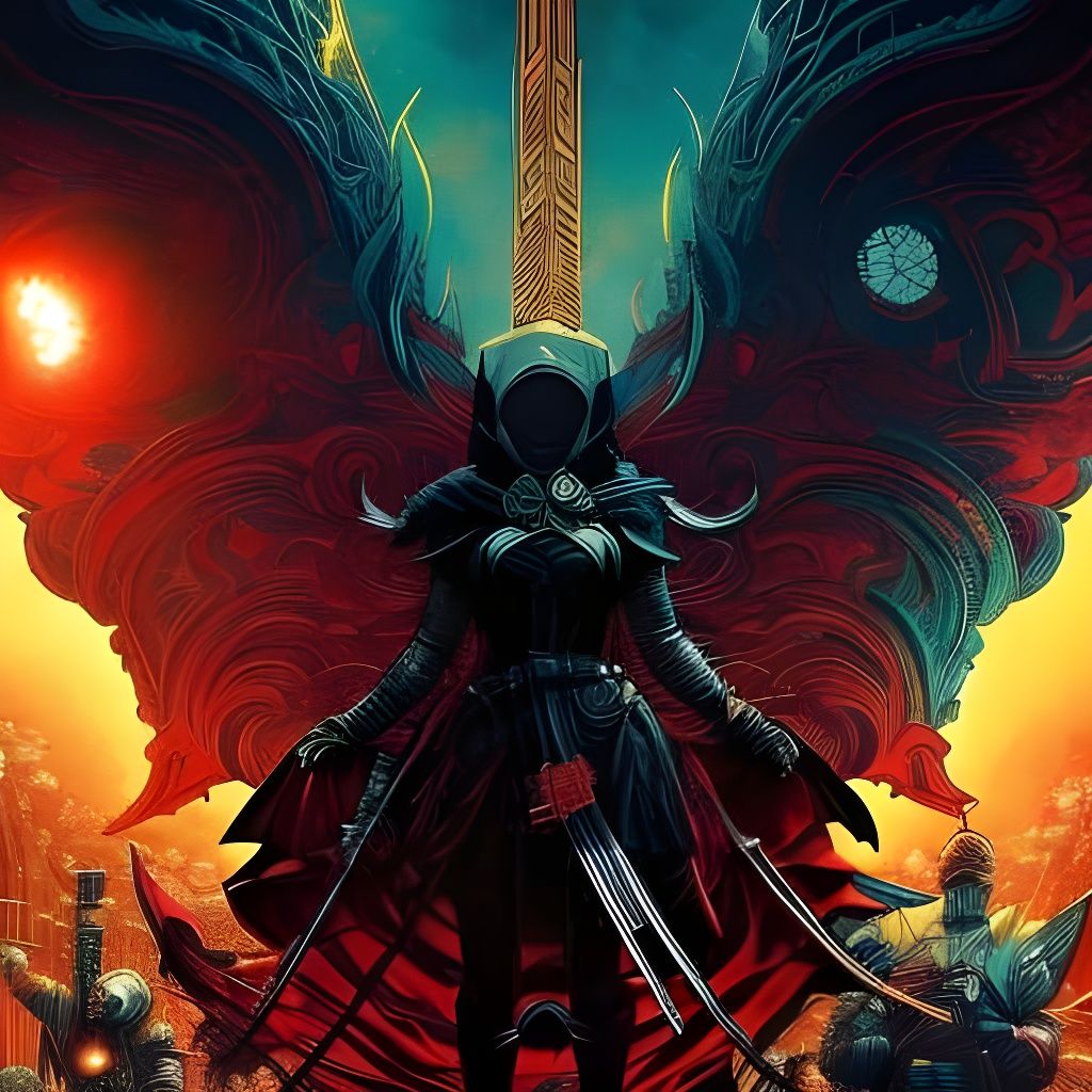 Masked Figure in Dark Fantasy Concept Art