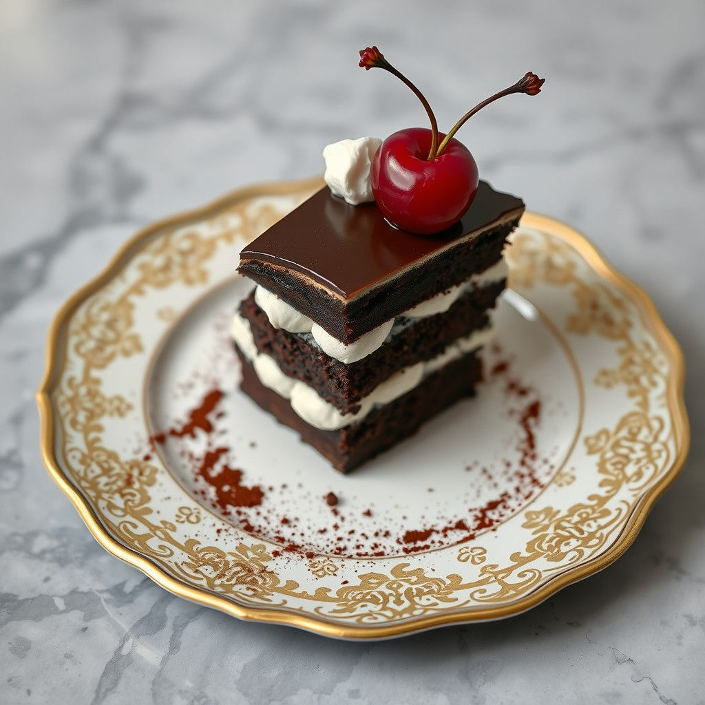 Decadent Black Forest Cake Still Life