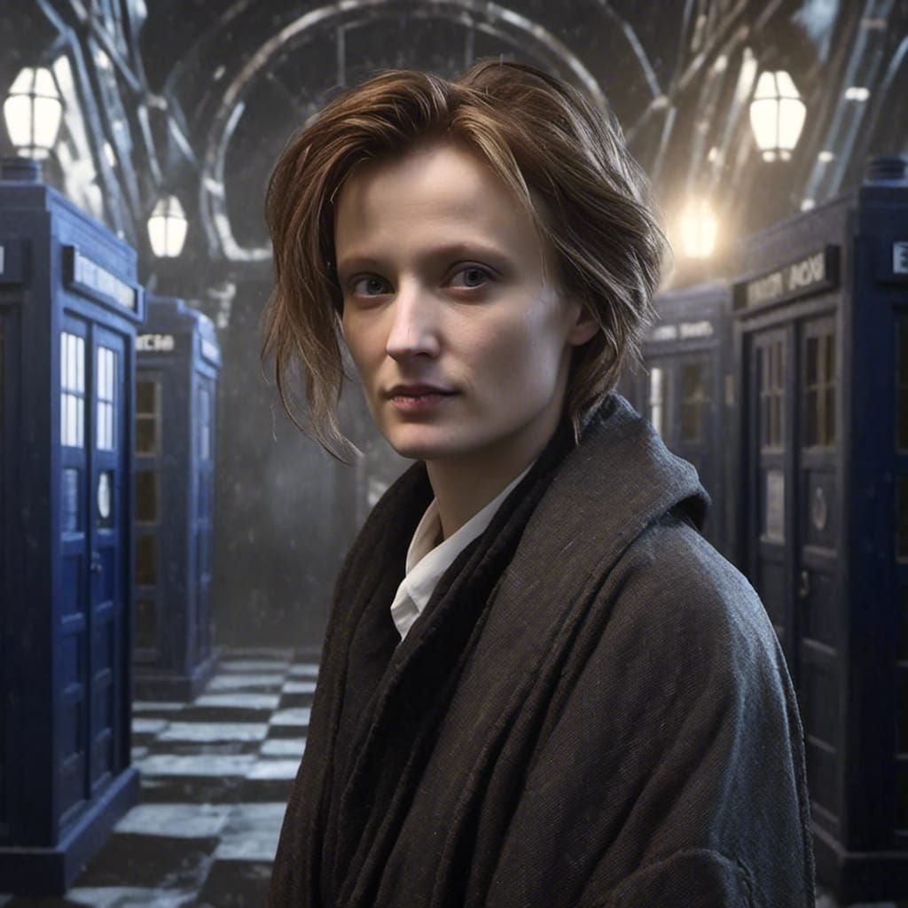 Doctor Who Portrait Inside the TARDIS