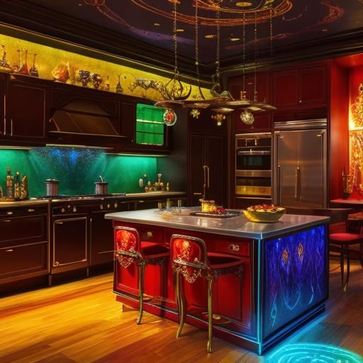 Kitchenware Still Life in Hyper-Realist Style