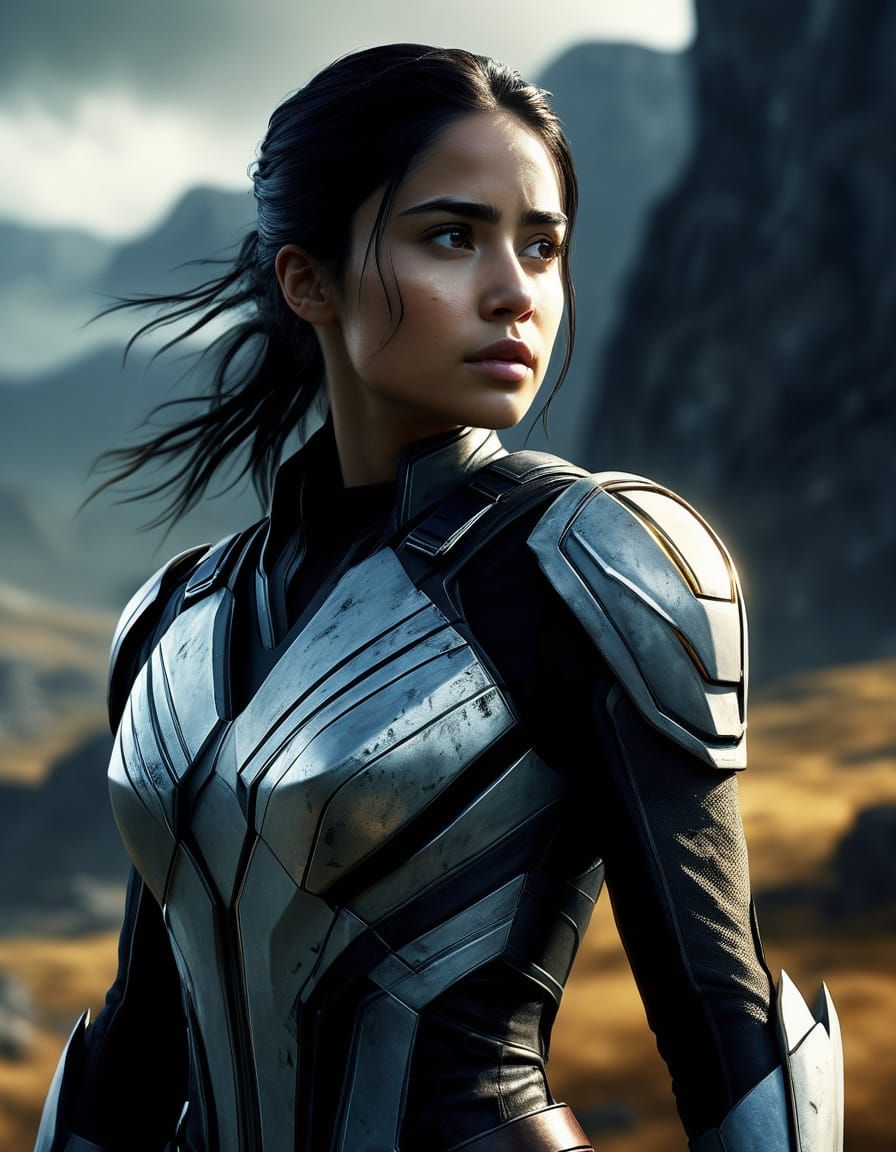Naomi Scott as Rogue in X-Men Cinematic Portrait