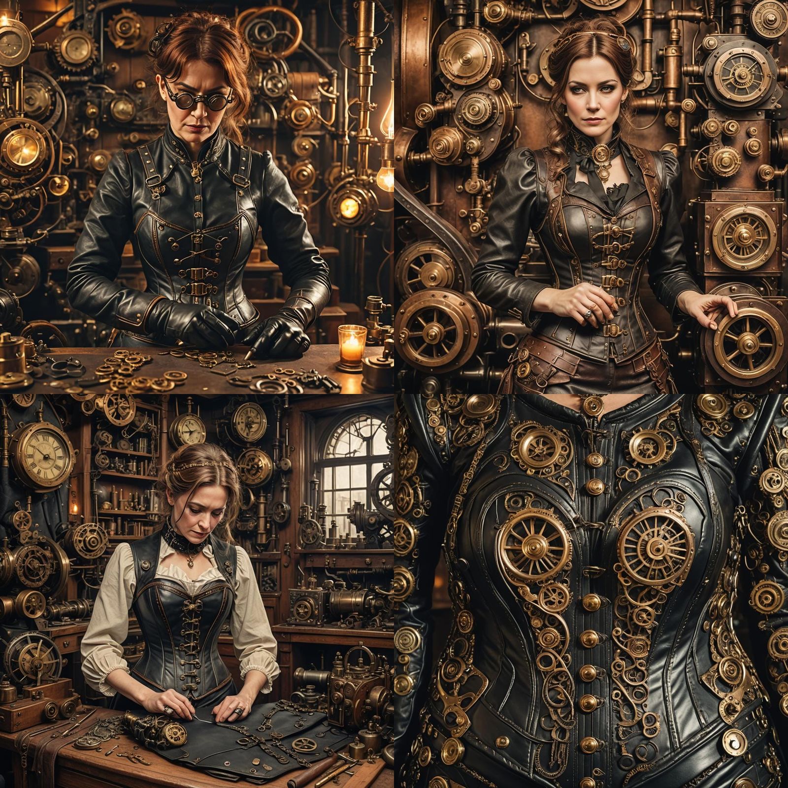 Steampunk Corset Maker at Work