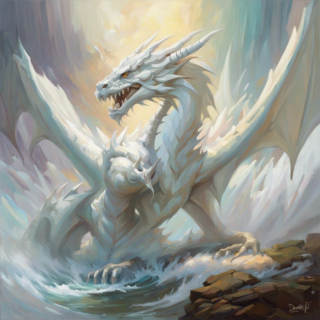 Cloud Dragon: A Graffiti Art Splash Screen