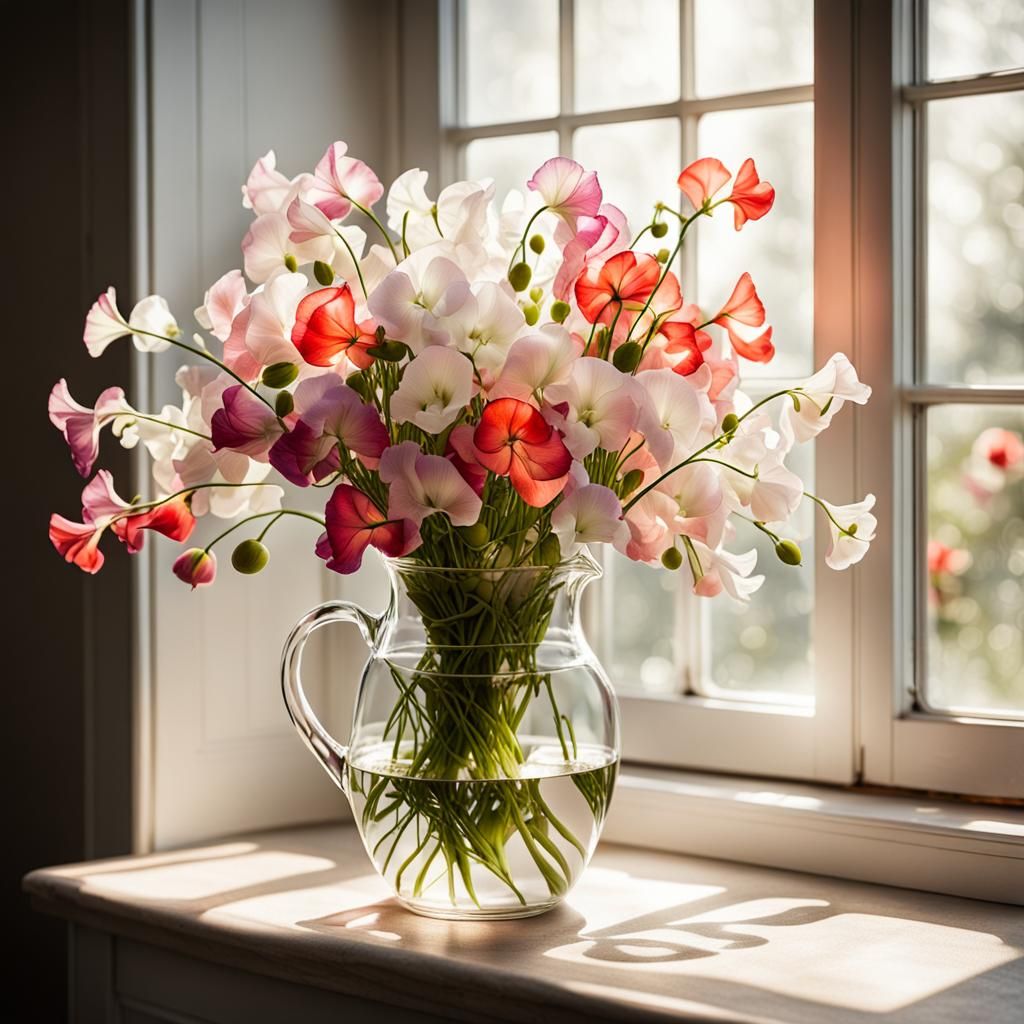 Sweet Pea flowers by Real Cartoon XL v4