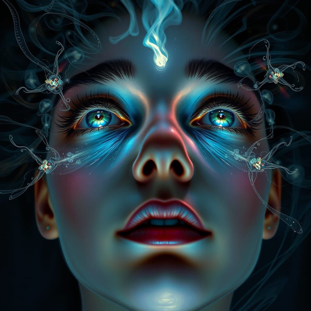 Pull the essence of the soul out through the pupils hole