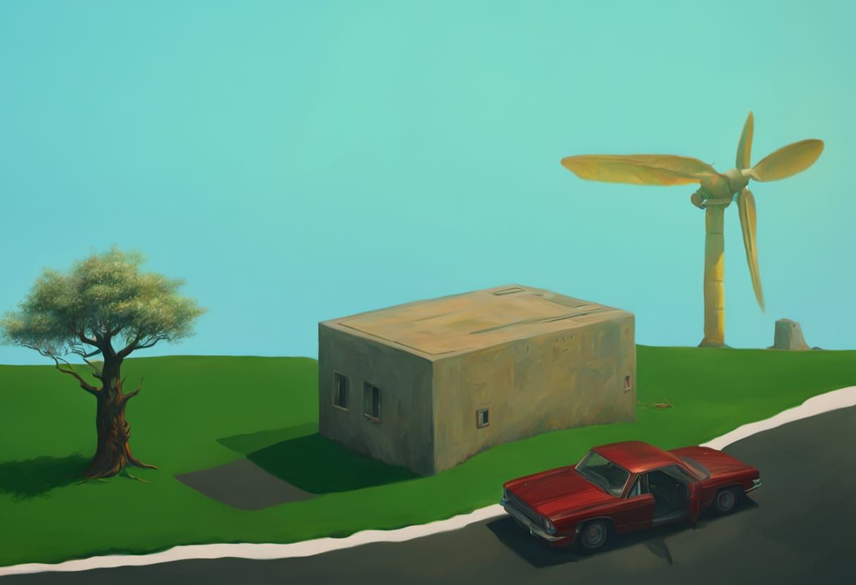 Surreal HDR Oil Painting with Natural Textures