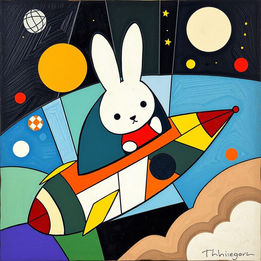 Miffy Bunny Spaceship