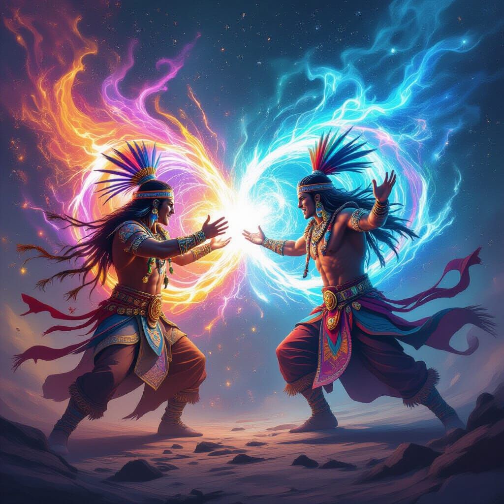 Cosmic Energy Battle Between Two Powerful Shamans