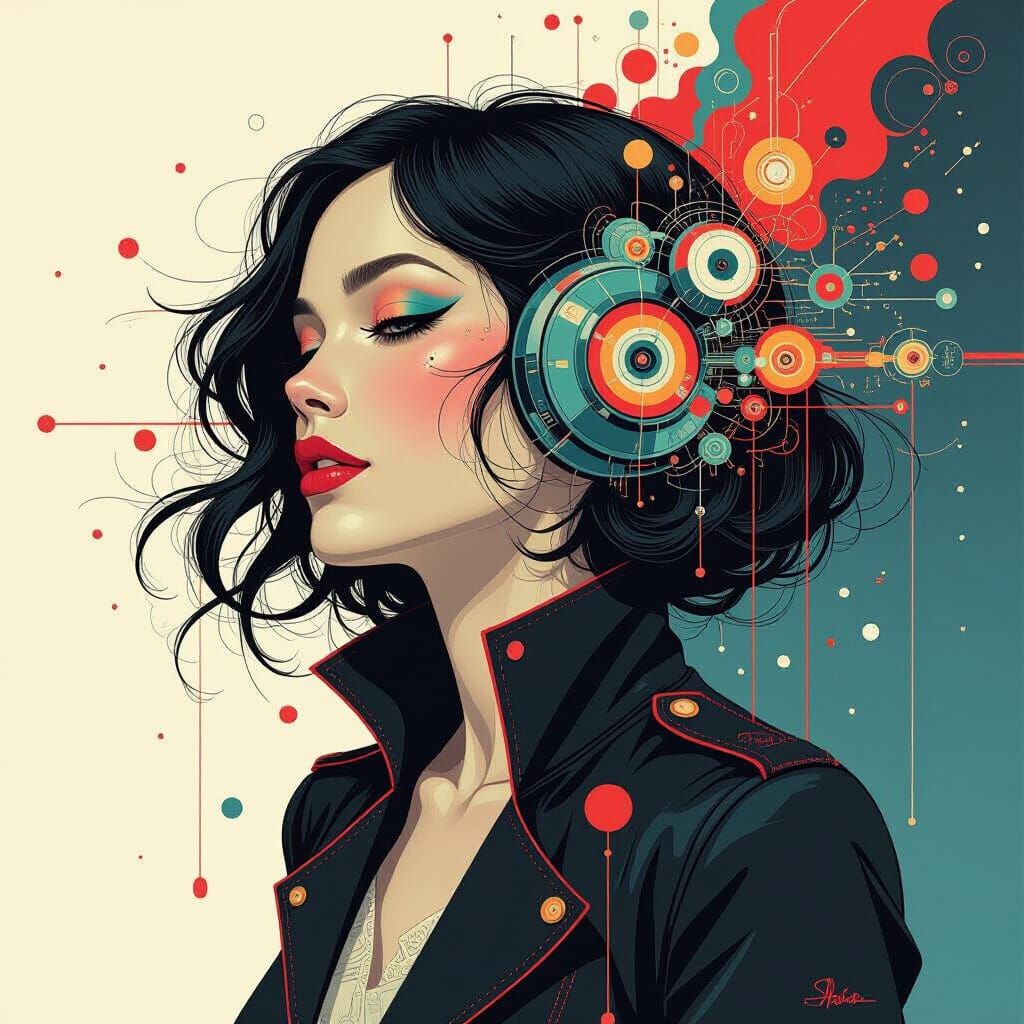 Magnum Opus: A Creative Collage in Mixed Media Style