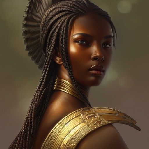 Ethereal Warrior Goddess Digital Art