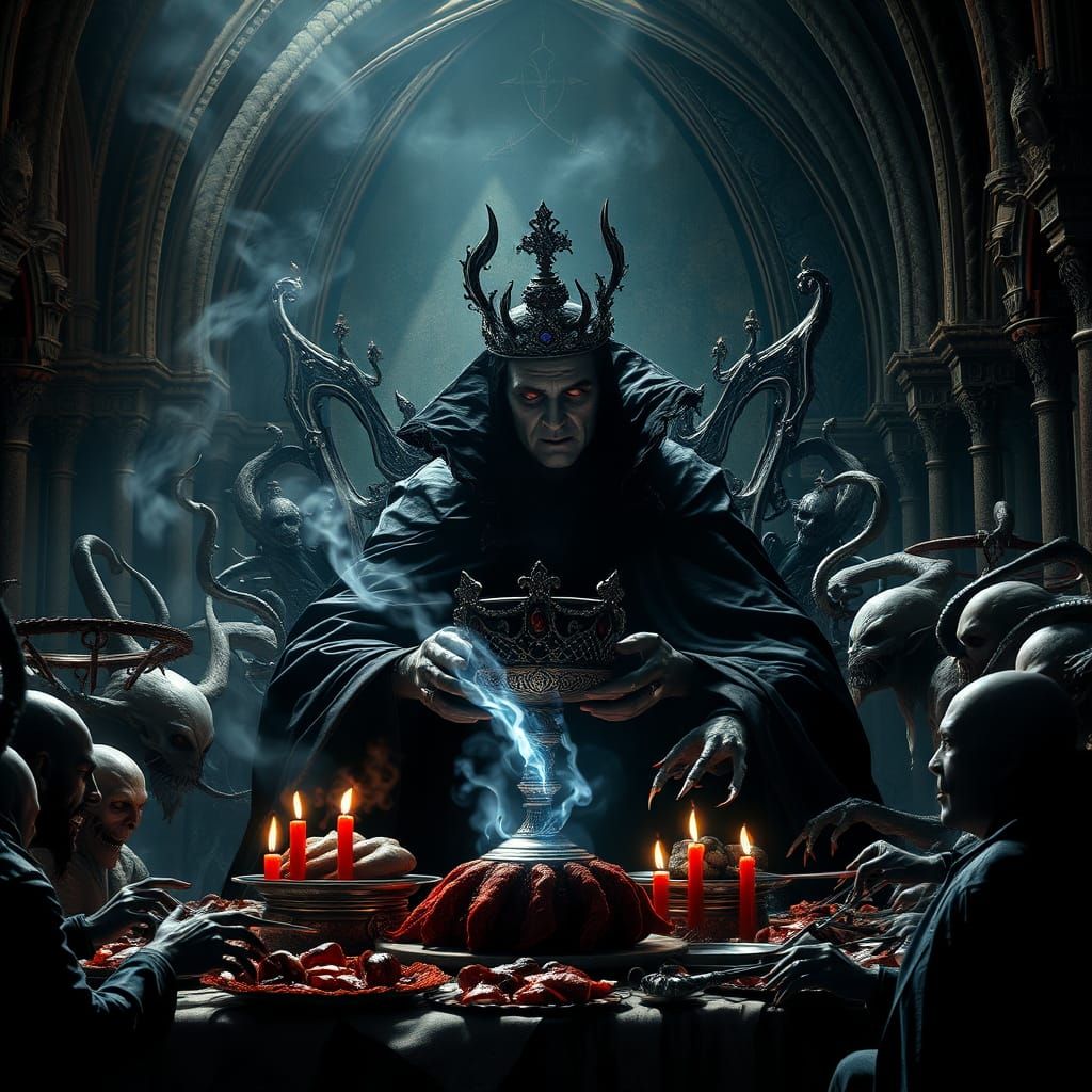Dark Lord Vampire Reigned over Macabre Feast in Forgotten Go...