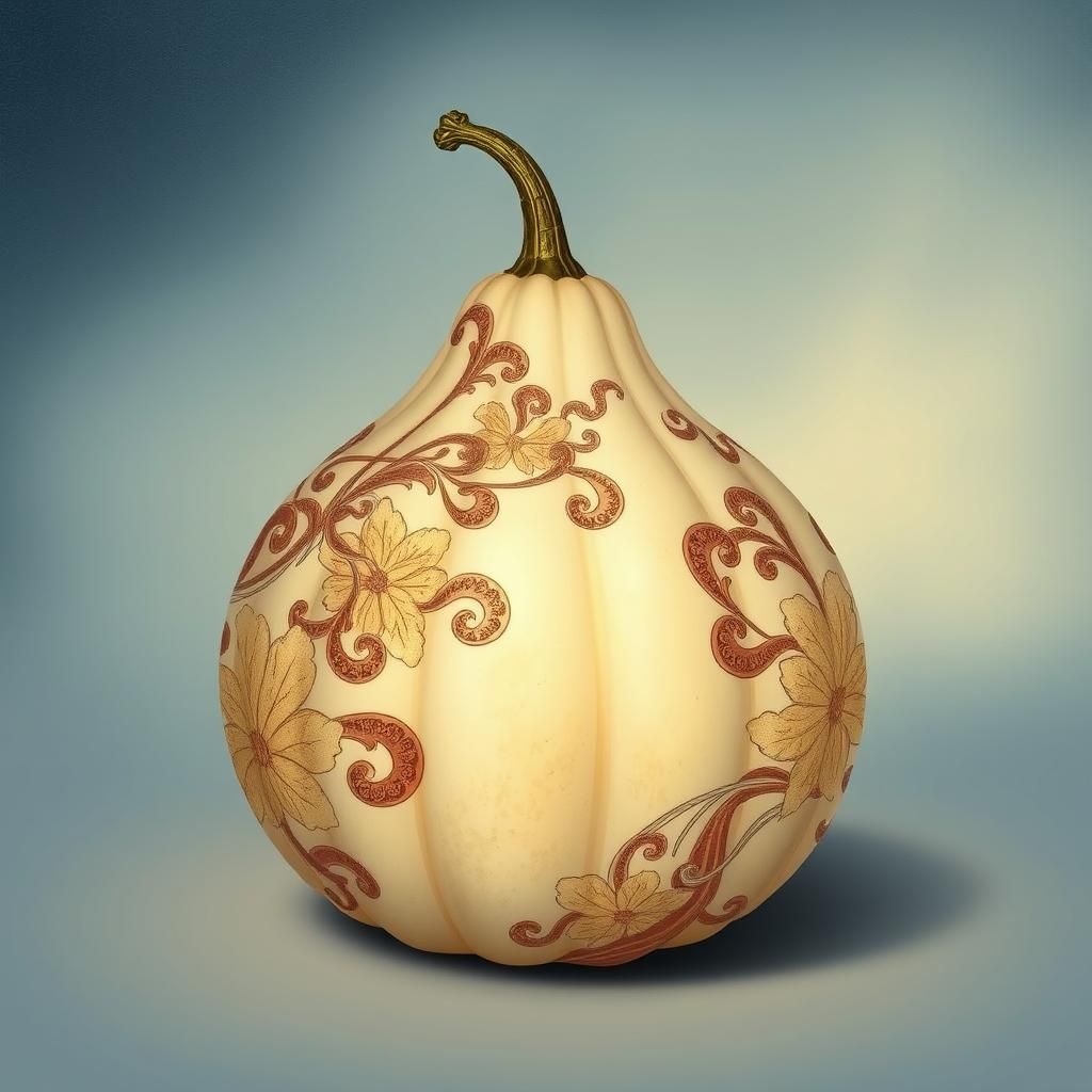 Japanese Gourd in Edo Style Still Life
