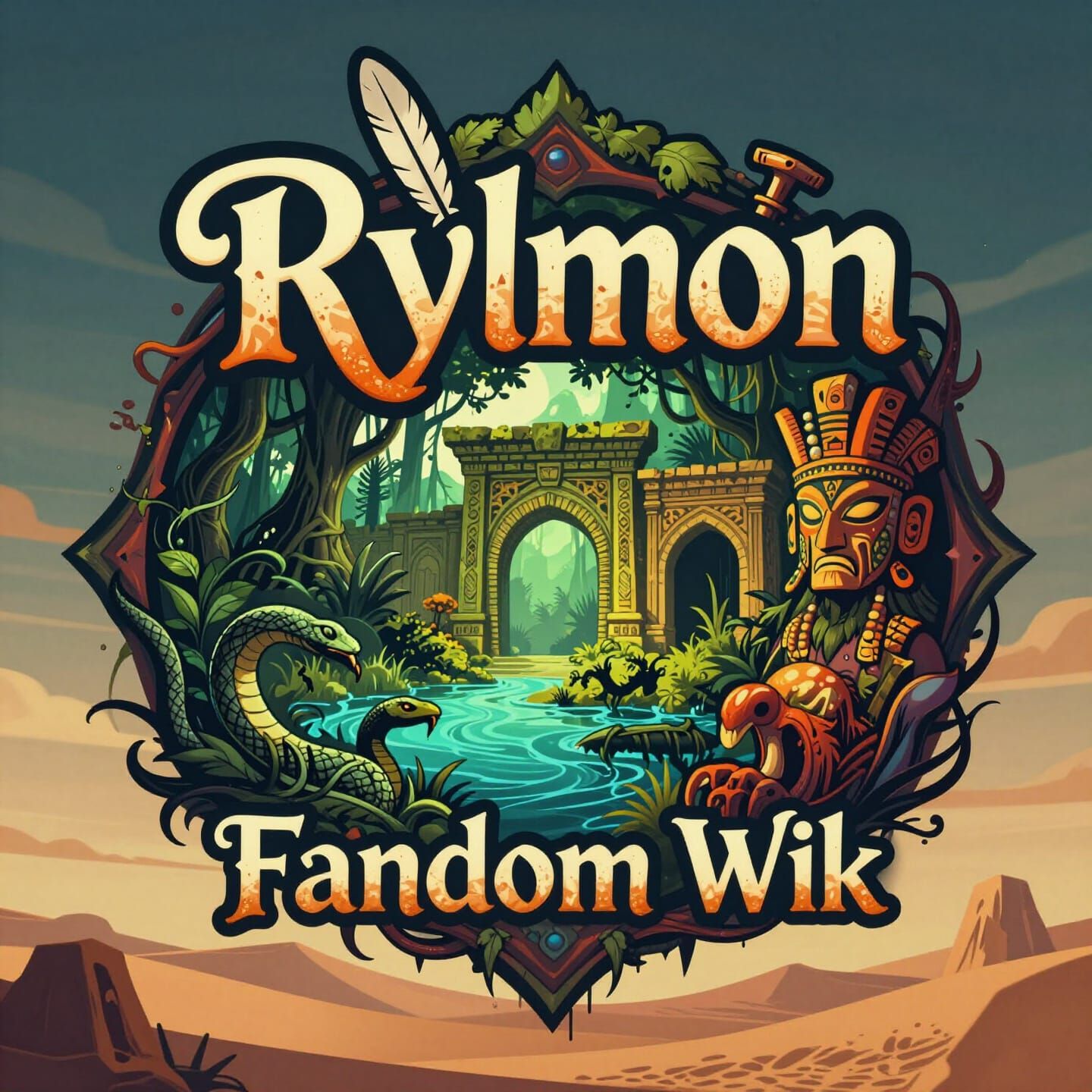 Rylmon Fandom Wiki Logo: Vibrant & Detailed