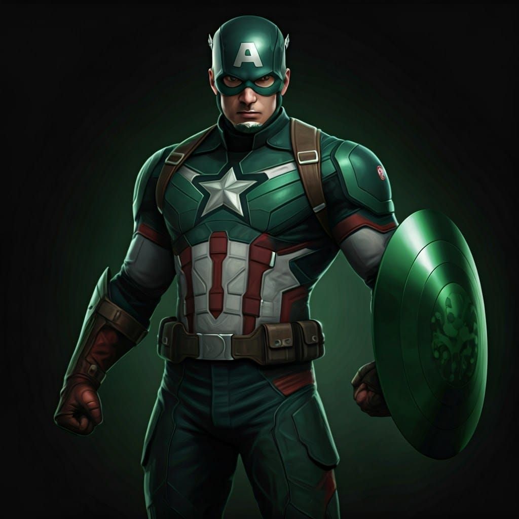 Evil Captain America in Green Hydra Suit, a Dark MCU Twist