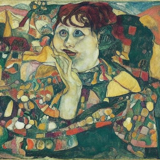 Dreamlike Scene of Laughter Ascending to the Sky